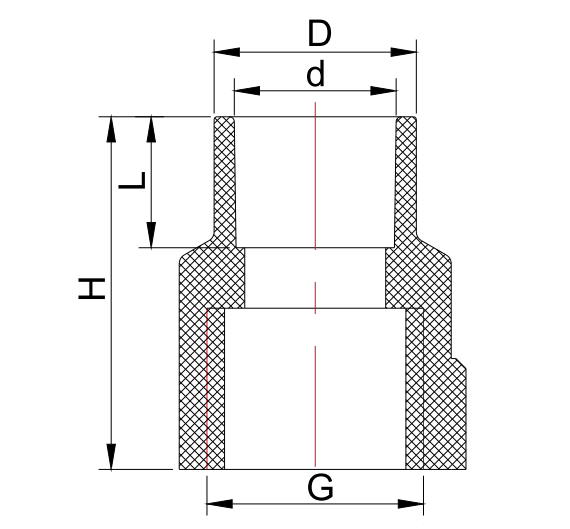 CPVC CTS BRASS THREADED FEMALE ADAPTOR