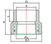 Male Adaptor With Brass Insert