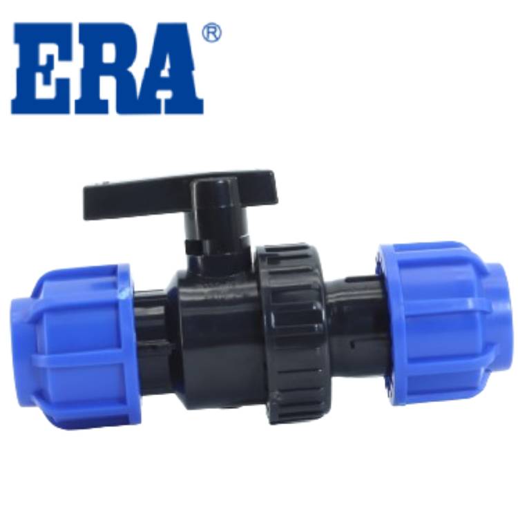 PP COMPRESSION TRUE UNION BALL VALVE