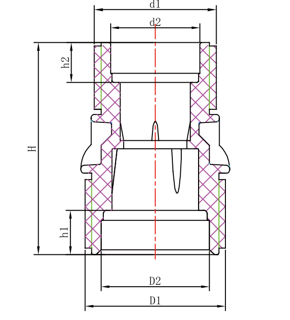 III PP COMPRESSION FITTINGS REDUCING SOCKET