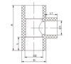 HDPE BUTT WELDING PE FITTING REDUCING TEE(2)