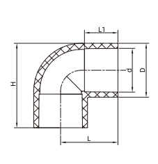 SCH40 90 Degree Elbow