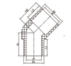 CPVC CTS MALE AND FEMALE 45° ELBOW