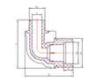 III PP COMPRESSION FITTINGS MALE THREAD ELBOW