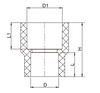 HDPE BUTT WELDING PE FITTING REDUCING SOCKET