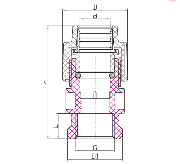 PP COMPRESSION FITTINGS FEMALE THREAD SOCKET