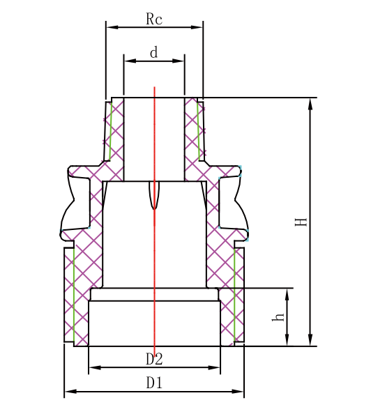 III PP COMPRESSION FITTINGS MALE THREAD SOCKET