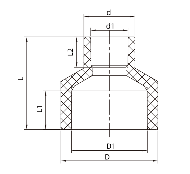 PPR FITTINGS TYPE II REDUCING SOCKET