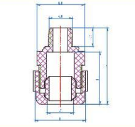 ADAPTOR,MALE X COMPRESSION