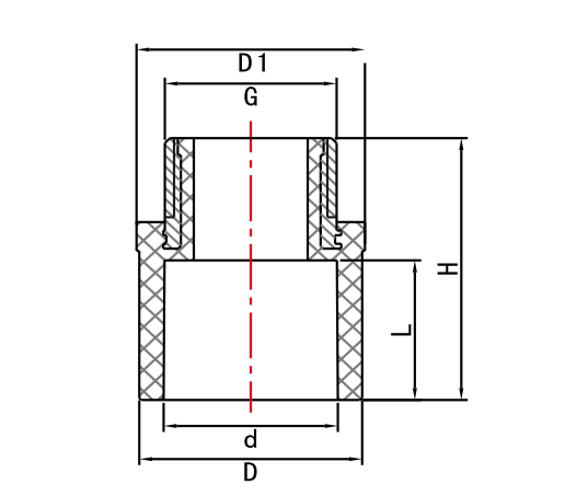 Male Adaptor With Brass