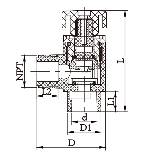 CPVC ANGLE VALVE SOCKET