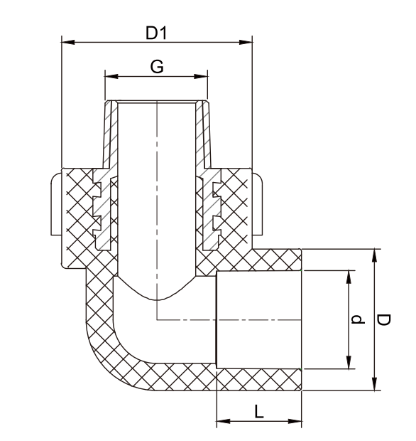 HDPE BUTT WELDING PE FITTING MALE THREAD ELBOW