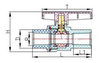 TWO PCS BALL VALVE