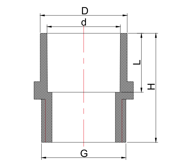 CPVC CTS MALE ADAPTOR