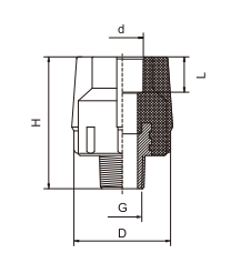 Male Thread Bush