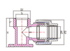 PP COMPRESSION FITTINGS FEMALE THREAD ELBOW WITH BRACKET