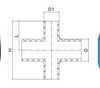 HDPE BUTT WELDING PE FITTING REDUCING CROSS