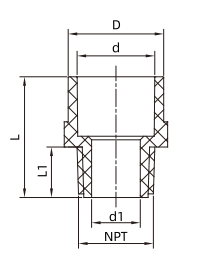 SCH40 Male Adaptor