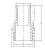 PP COMPRESSION FITTINGS HOSE ADAPTOR