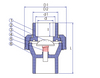 CPVC SINGLE UNION SPRING CHECK VALVE