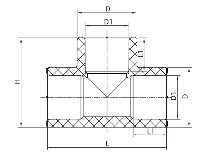 PPR FITTINGS TYPE II STRAIGHT TEE