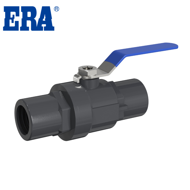 TWO PCS BALL VALVE WITH STAINLESS STEEL HANDLE