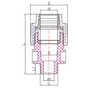 PP COMPRESSION FITTINGS MALE THREAD SOCKET