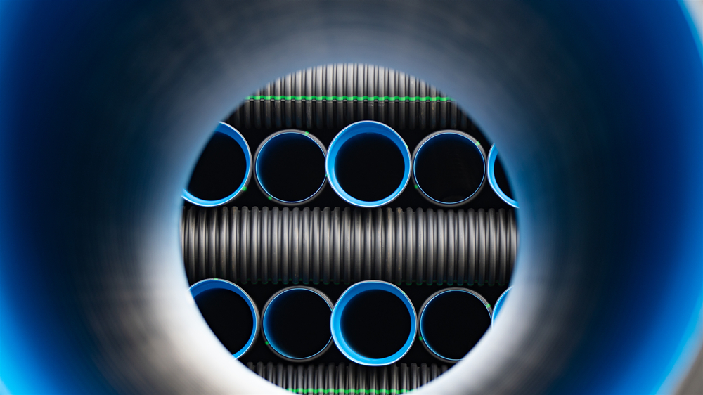 HDPE double wall corrugated pipe