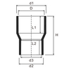 CPVC SCH80 Reducing Coupling