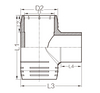 HDPE ELECTROFUSION EQUAL TEE