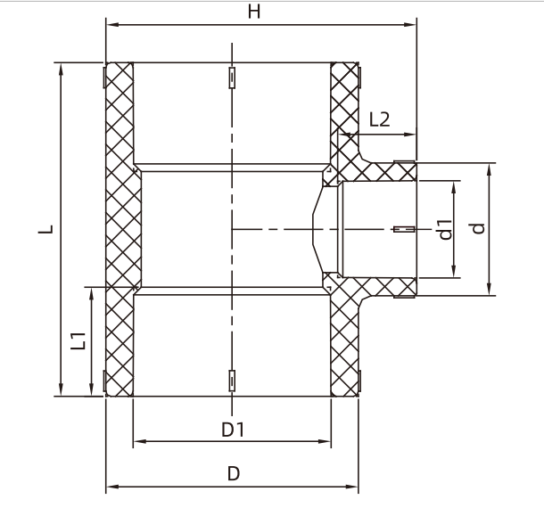 PPR FITTINGS TYPE II REDUCING TEE