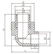 Male Thread Elbow Type S