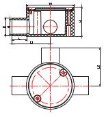 CONDUIT JUNCTION BOX 3 WAY