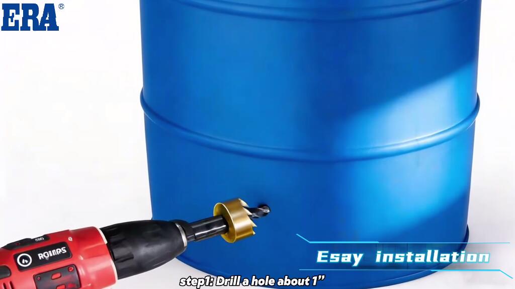 Step1 Drill a hole about 1