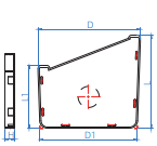 RGA003L LEFT END CAP