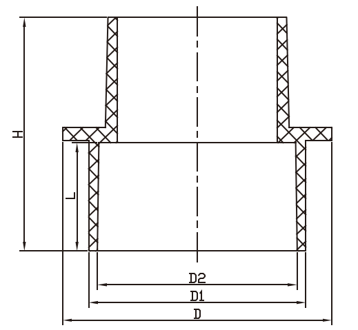 DWV PVC Slab Adaptor