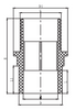 PVC PN10 FLANGE COUPLING MF