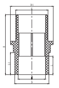 PVC PN10 FLANGE COUPLING MF
