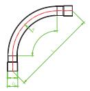 (HD)SWEEP BEND 90°ORANGE