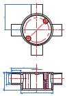 SHALLOW JUNCTION BOX 4WAY