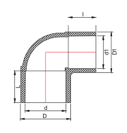 PVC PN10 REDUCING ELBOW