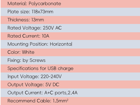 GYP08 Single Powerpointwith USB+C