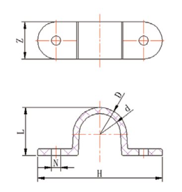 CHE005 Conduit Mounting Saddle