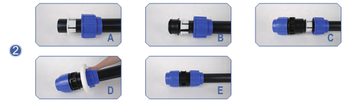 pp compression fittings installation procedure