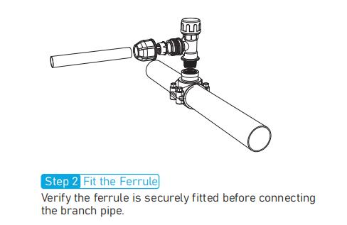 how to install tapping tee step2