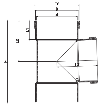 INSPECTION TEST OPENING WITH ONE SOCKET THREAD F/F