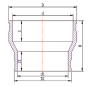 EPVC FLEXIBLE REDUCING PIPE CONNECTOR