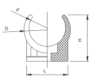 PVC PN10 PIPE BRACKET