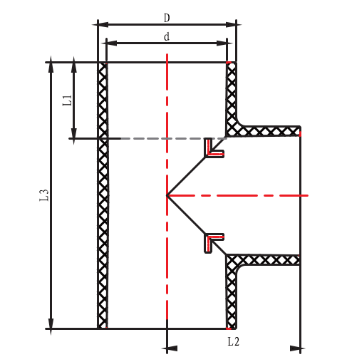 LAUST01 STRAIGHT TEE L TYPE