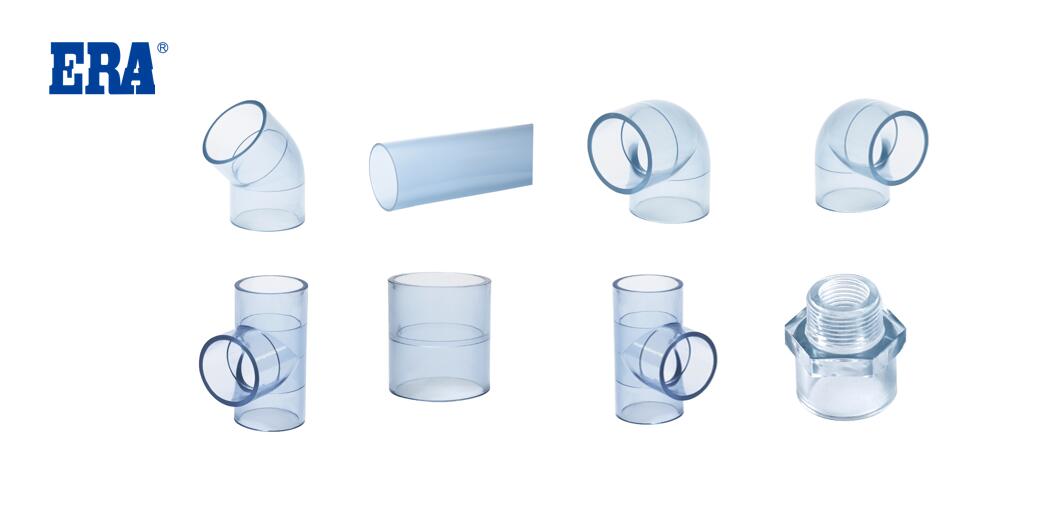 pvc clear pipe fittings